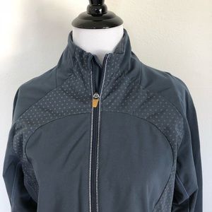 lululemon zip up jacket - blue sz.10